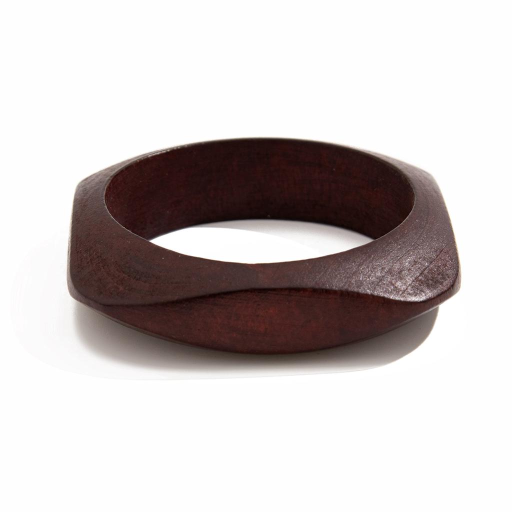 Maillard Retro Facettiertes Holzarmband Armband Mode Design Sinn Metall Glänzendes Armband