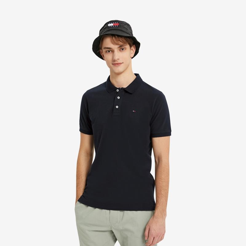 Tommy Hilfiger Polo Shirt Men's Black DM0DM04266-078