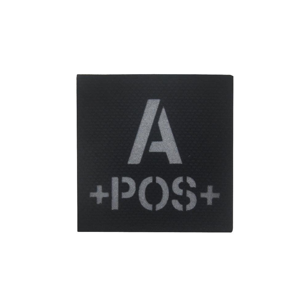 Reflective Velcro Morale Patch - IR Badge, Laser-Cut Blood Type, NKDA Tactical Rescue for Armband or Backpack.