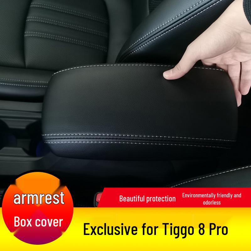 Chery Tiggo 8 Pro Armrest Box Leather Cover and Storage Pad