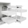 Magic Cargo Kitchen Cabinet Basket Universal White Sliding mm Magic Cargo Kitchen Cabinet Basket Universal White Sliding 900mm