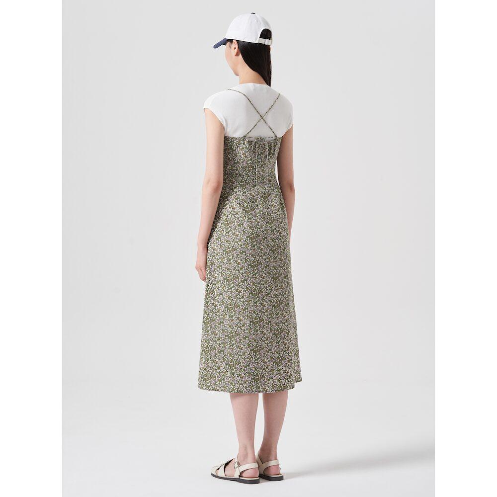 8SECONDS Floral Pattern Dress Khaki (354771Mq8H)