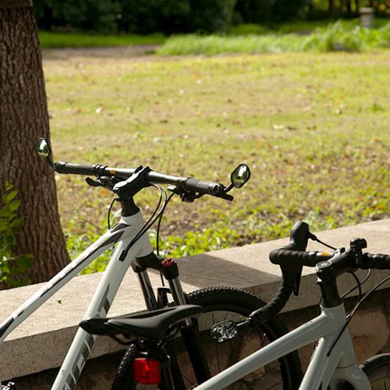 Sykkel bakspeil 360-graders roterbart Enkel installasjon Universal sykkelspeil Styre bakspeil