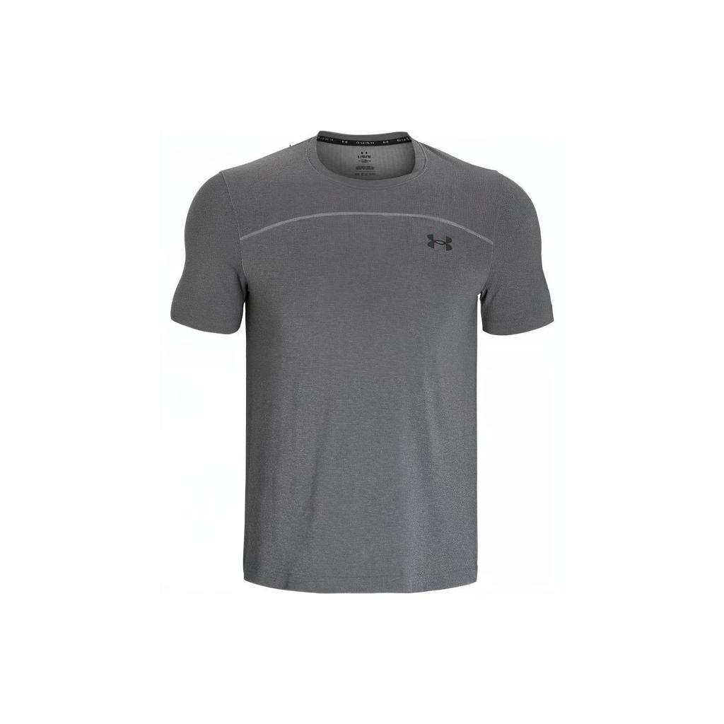 Under Armour Rush Vanish Elite Round Neck Short Sleeve T-Shirt Men Rhino Gray 1382799-025