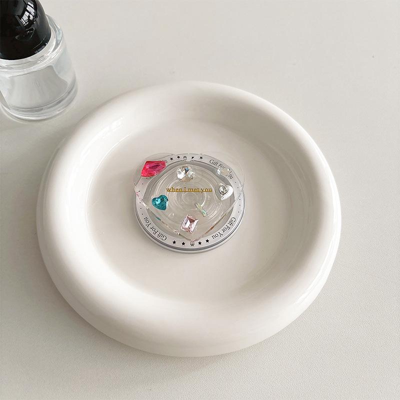 Colored Gemstones, Rhinestones, Love Mobile Phone, Airbag Bracket, Advanced Wind-Sensitive Magnetic Suction Magsafe Desktop Support Frame