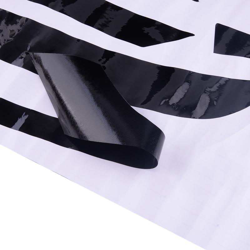 8pcs/set Glossy Black Car Front Upper Bumper Grille Molding Trim Protector Sticker Fit For Honda Civic 2016 2017 2018