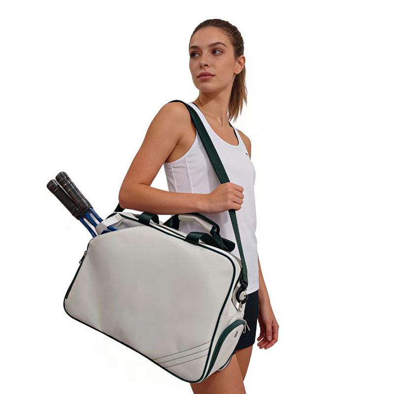 Large Capacity Tennis & Badminton Racket Bag with Shoe Compartment - Single Shoulder Crossbody Sports Bag