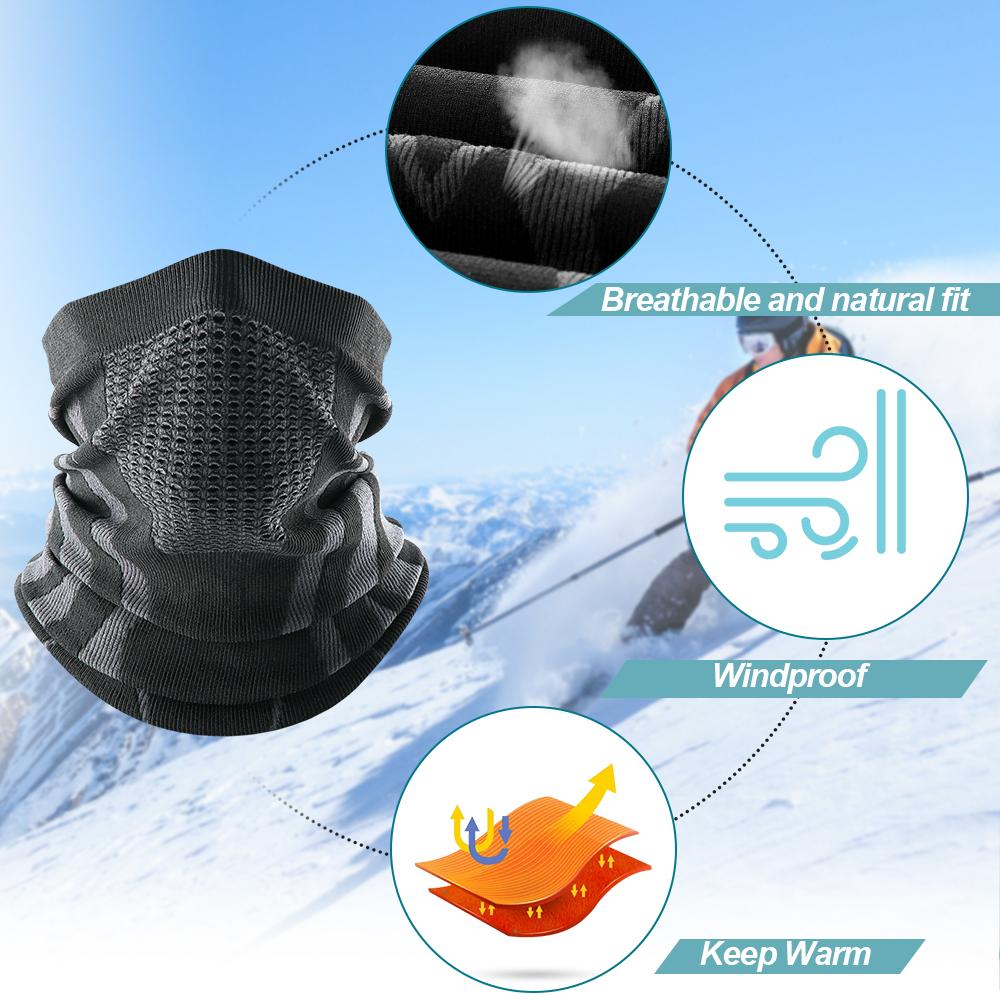 Winter Summer Neck Gaiter Mesh Tube Scarf Cover Skiing Snowmobile Riding Hiking Fishing Bandana Warmer Windproof Face Mask Men