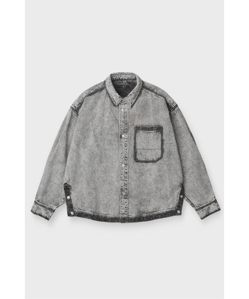 Iro Chen Faded Denim Work Jacket Irjcs26028Gyx