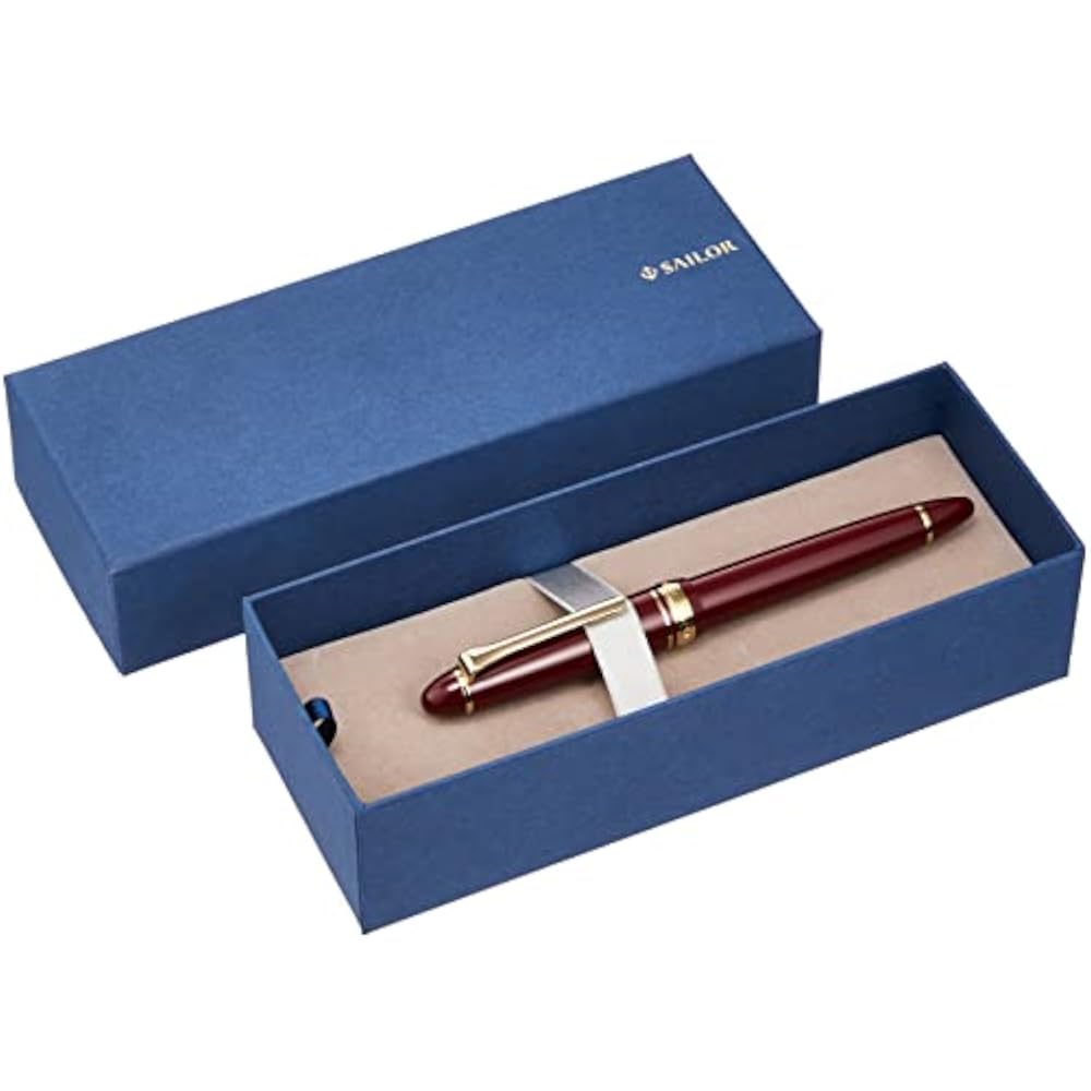Sailor Fountain Pen Profit Casual Gold Trim Red Bold 11-0570-630