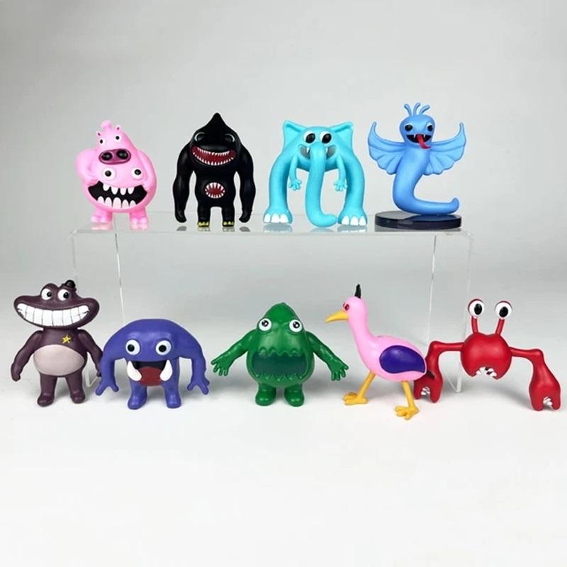 New 9Pcs/Set Garten Of Banban Action Figure Toys Pvc Game Nabnab Hunter Tim Silent Steve Plushies Dolls Children Birthday Gifts