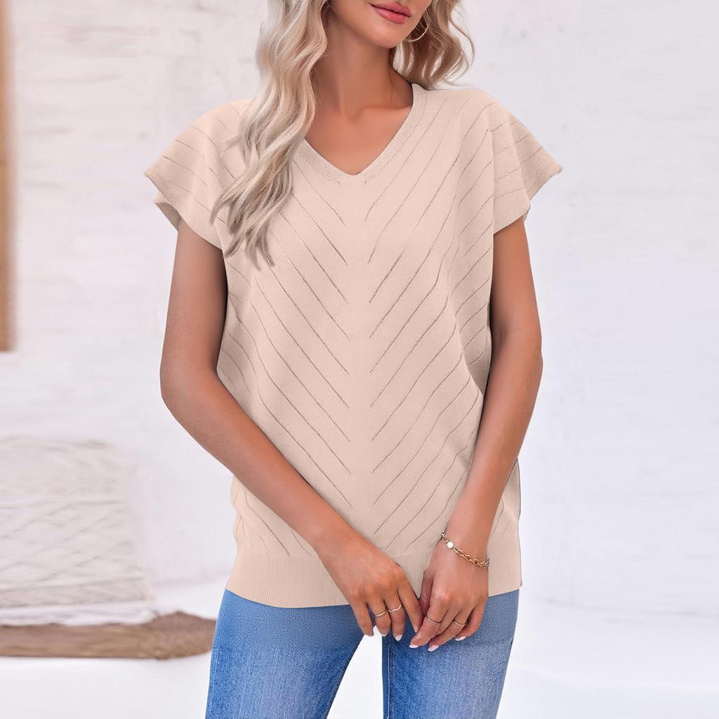 Women's Casual, Stylish, Comfortable V-Neck Sleeveless Sweater Top