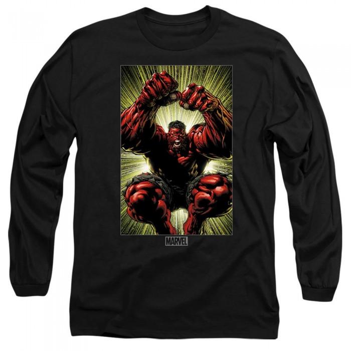 Marvel Unisex Adult Red Hulk Attack T-Shirt