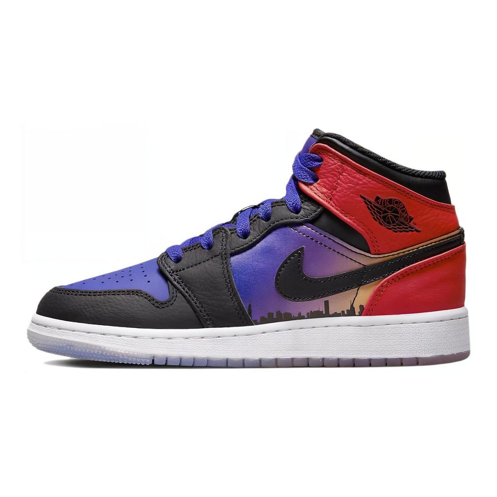 Air Jordan 1 Mid SS GS Skyline Buty dla dzieci Niebieski Concord Czarny DX4379-400