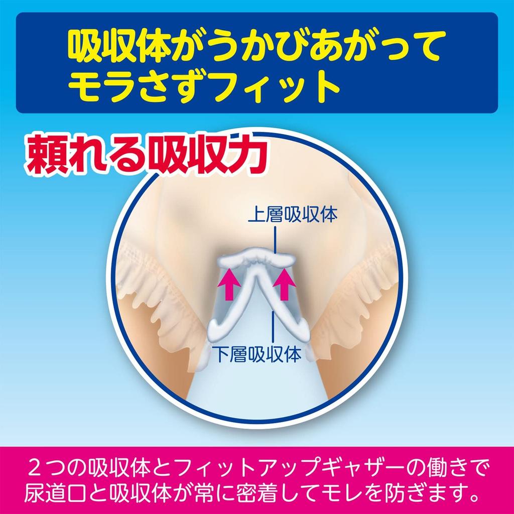 Salva Hakujuji Adult Soft and 5 18 Diapers Adults Who Can Walk or Diapers, Comfortable, Long-Lasting, Pants-Type, M-L, Uses, (For Sit)