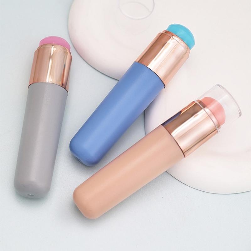 Reusable Silicone Nail Brush Clear Nail Stamper Kit for Easy to Usea Nail Art with Gradient Effect Manicure Accesories