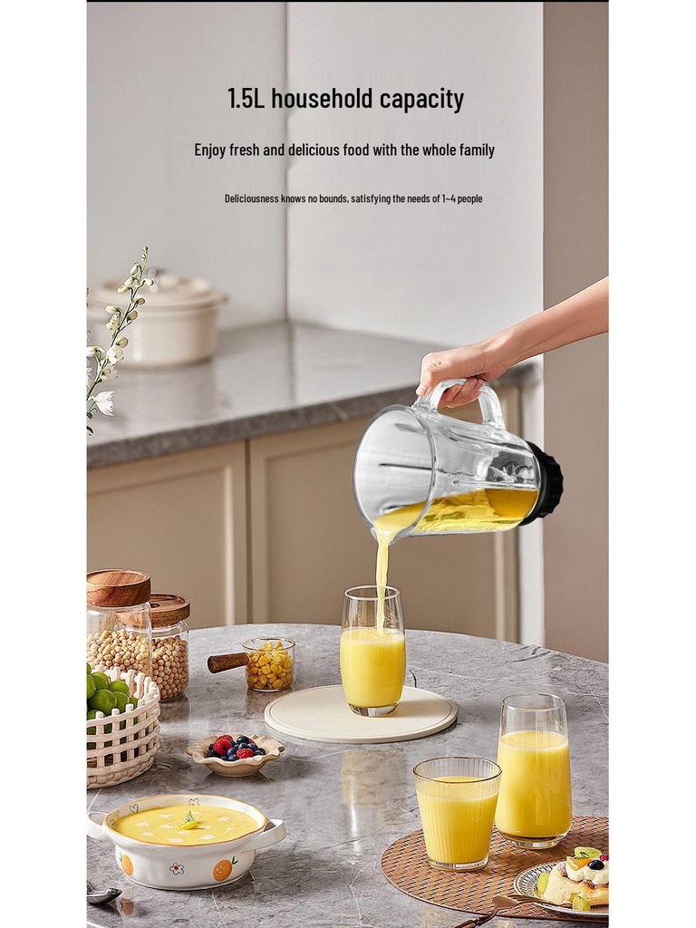 High-Speed Glass Blender Juicer & Multifunctional Food Processor for Baby Food Grinding