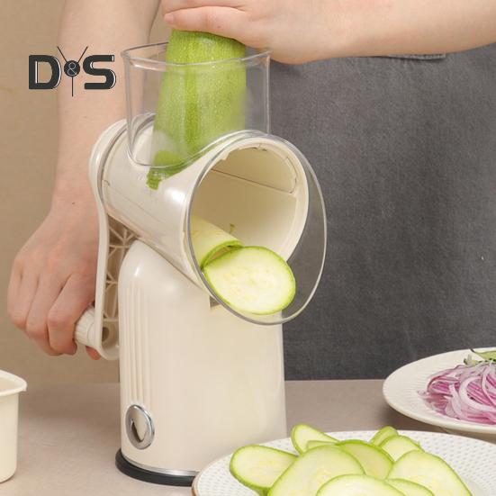 Rotační struhadlo na sýr 5 břitů Struhadlo na sýr Ruční klika Struhadlo na sýr Snadné použití Sekáček na zeleninu Široký podávací otvor Kráječ