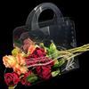 3 Pieces Transparent PET Flower Wrapping Handbag Waterproof Flower Gift Box  Party Gift