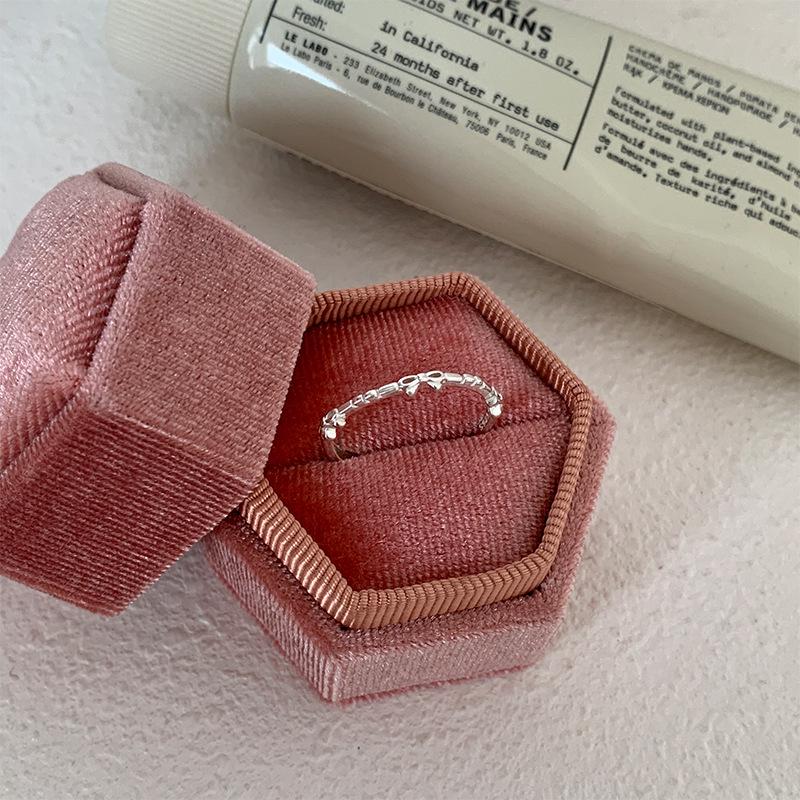 Elegant Open Adjustable Thin Band Bow Ring for Women - Versatile, Trendy, and Stackable Open Adjustable