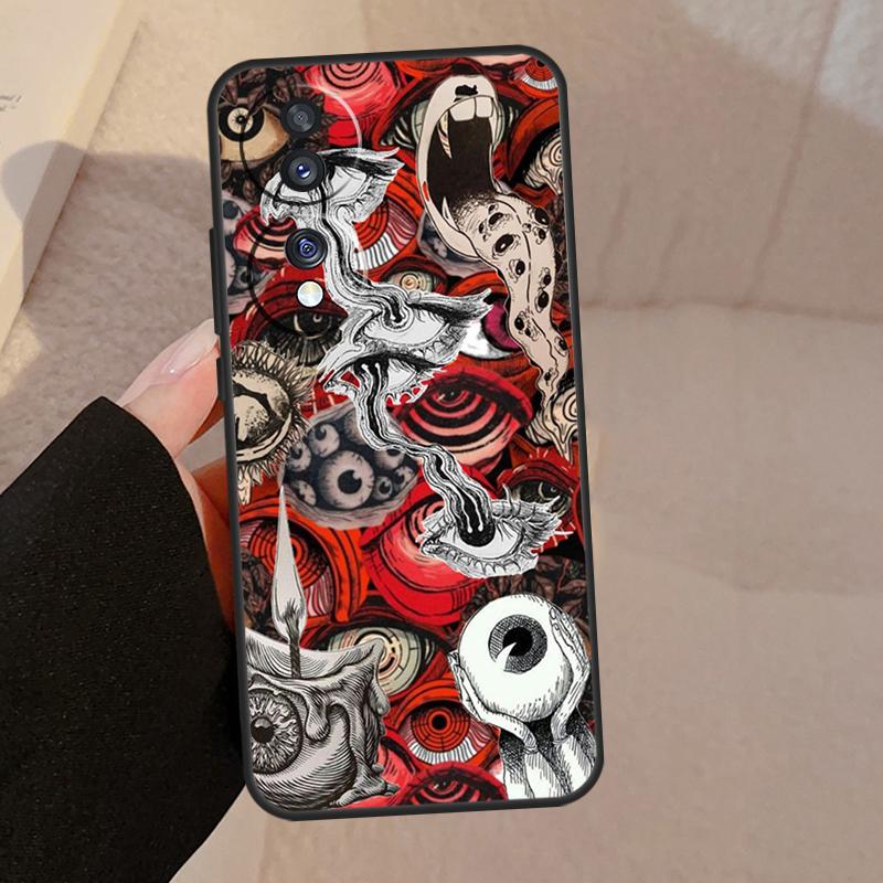 Scary Face Eyes For Honor 90 70 50 Lite Magic 5 Pro 8X 9X Phone Case For Honor X8a X9a X7a X6a X9 X7 X8 X9b