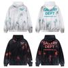Gallery Dept Retro Mikina s potiskem písmen Oversized Ležérní Streetwear Mladí muži