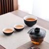 Portable Ceramic and Glass Travel Tea Set