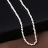 1String, White Natural Freshwater Pearls, Handmade Near Pearl Beads, 1.8-2 Mm, for DIY Necklace Accessories, Jewelry Making, Women Gift, 36 Cm