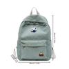 Women Casual Backpack College Wind Large-capacity Corduroy Travel Bag Student School Bag Female High Student Bookbag