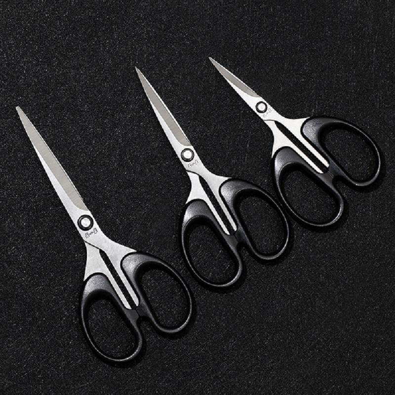 Black Office Scissors Student Stationery Scissors Bangs Scissors Thread Cutter Handmade Scissors Home DIY Tools Scissors