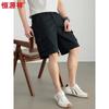 Hengyuanxiang Men's 100% Cotton Casual Shorts