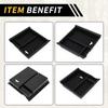 REPAIROCK Center Console Organizer Tray Armrest Storage Box Insert Tray Plastic Black for Toyota Tacoma 2016-2021