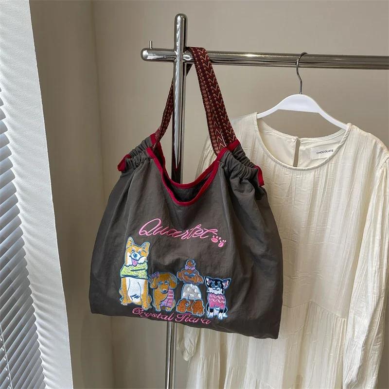 Relaxing Canvas Bag for Women  Large Capacity  Casual  Single Shoulder  Premium Shopping Bag