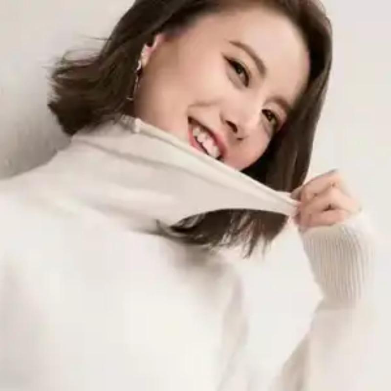 Women's Turtleneck Loose Stacked Collar Pullover Knitwear Slim Versatile Long Sleeve Sweater New Autumn Winter Style