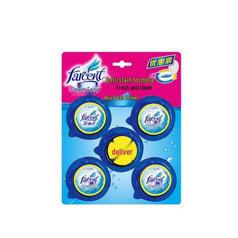 FARCENT Flower Fairy Blue Bubble Automatic Toilet Bowl Cleaner Deodorizer