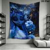 Corpse Bride anime Wall Tapestry Aesthetic Wall Hanging Printed Fabric Blanket Decorative Tapestries for Bedroom Living Room Home Decor