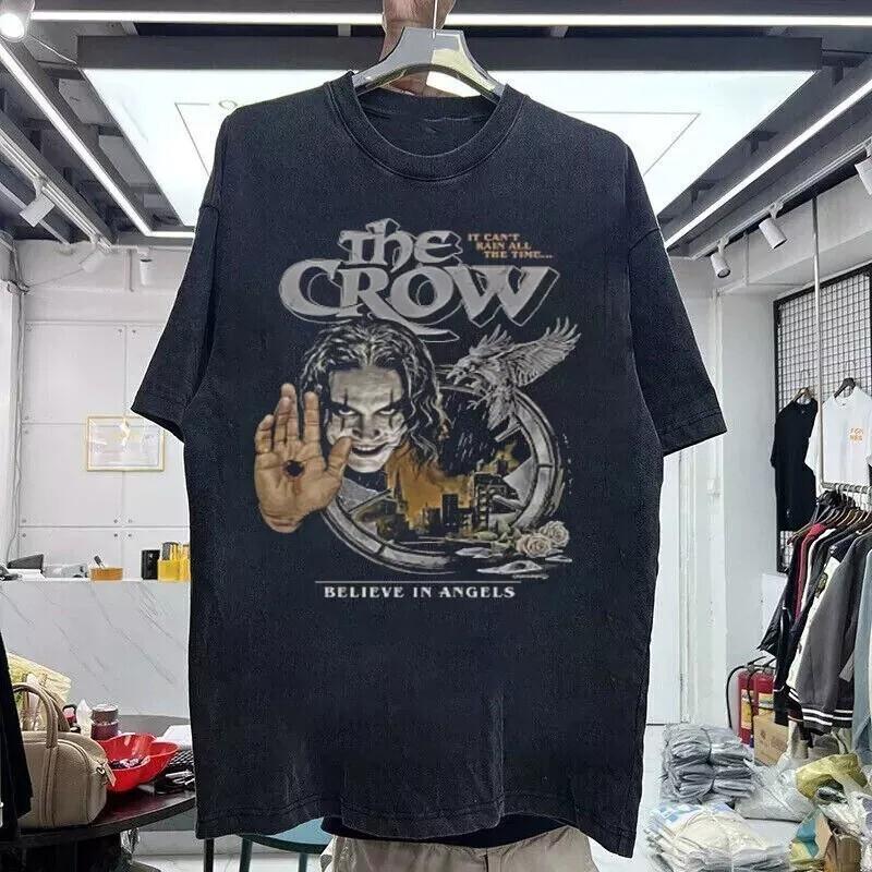 The Crow Movie Black Short Sleeve Cotton Unisex T-shirt Reprint S-5XL PP2016 Unisex T-Shirt S