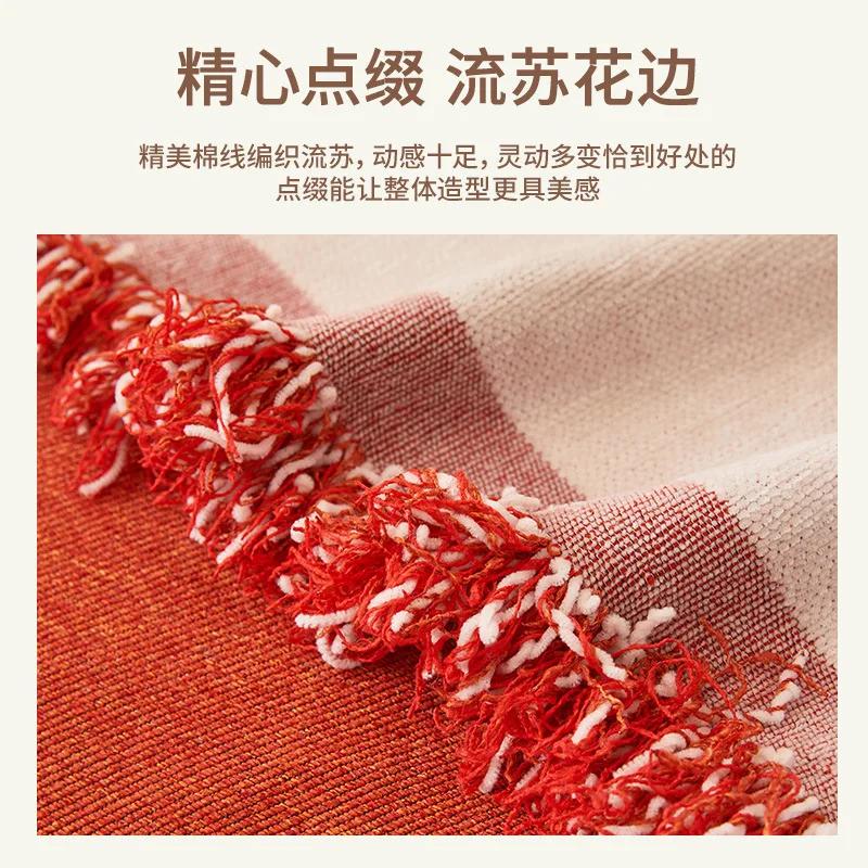 Double Sided Sofa Towel Living Room Universal Chenille Jacquard Skin Friendly Soft Sticky Cover Non Slip High Weight Cover Cloth