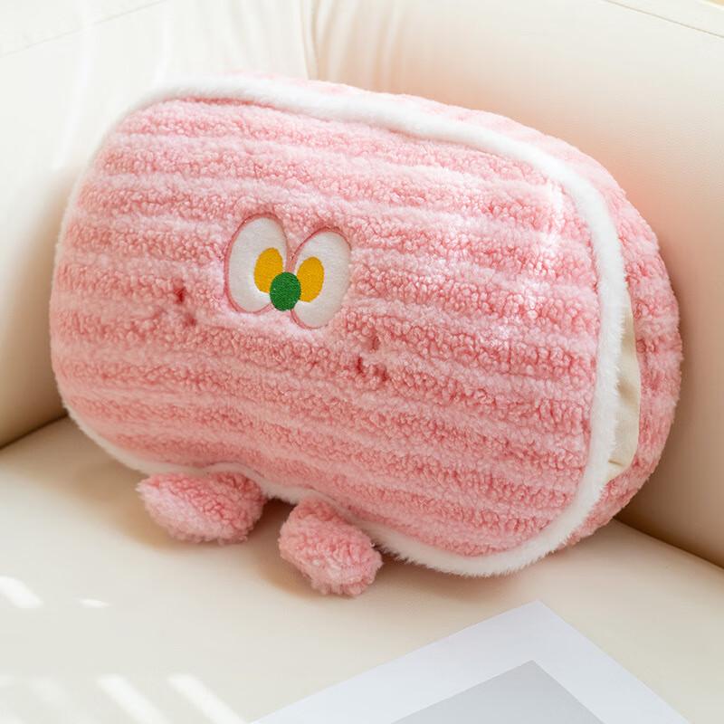 OIMG Dopamine Plush Striped Pillow