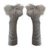 Punk Sleeve Feathered Gloves Wrist Warmer for Costume Party Short Mitten
