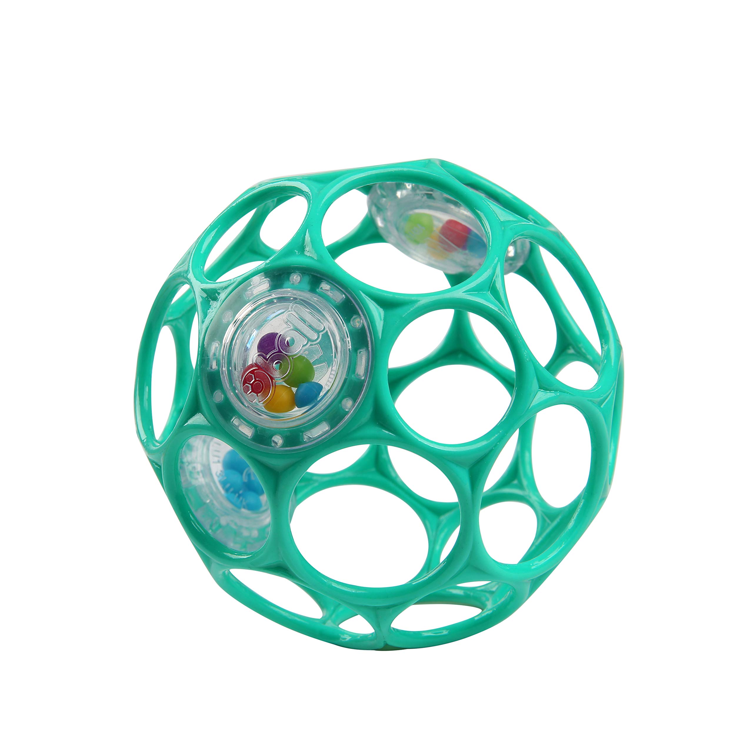 

Bright Starts Oball Oball Rattle Stroller Toy Teething Rattle Softball Baby Gift Light Blue 11486 [0 Months~]