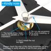 PATIKIL Clockwork Replacement Kit, 2 Sets, Quartz Clockwork, DIY Wall Clock Hands and Motor Kit, Repair Parts, Silver