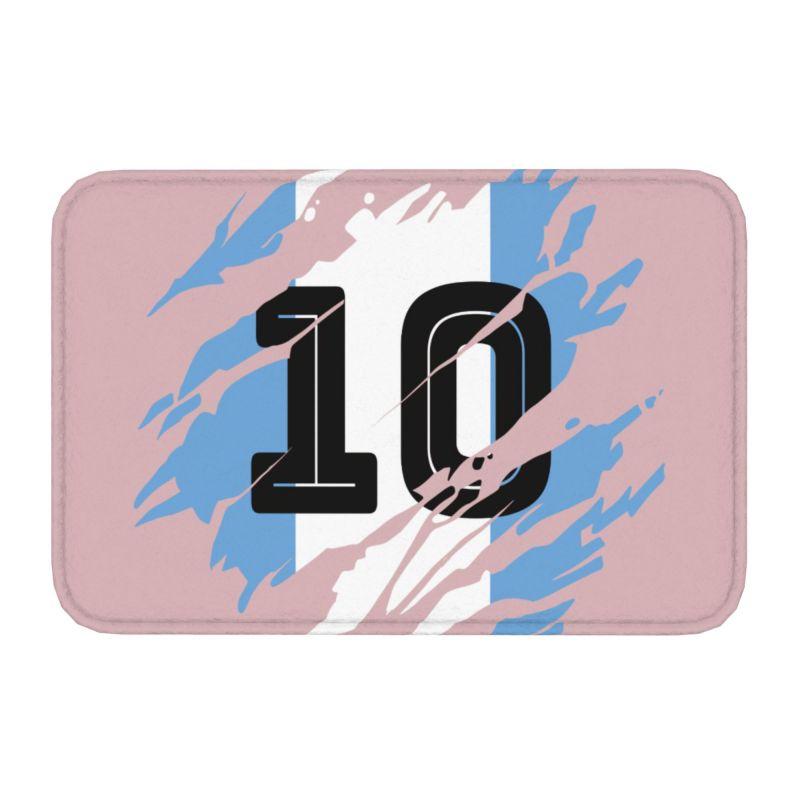 Custom Maradona Doormat Mat Anti-Slip Argentina Soccer Legend 10 Kitchen Bath Garden Rug Carpet 40*60cm
