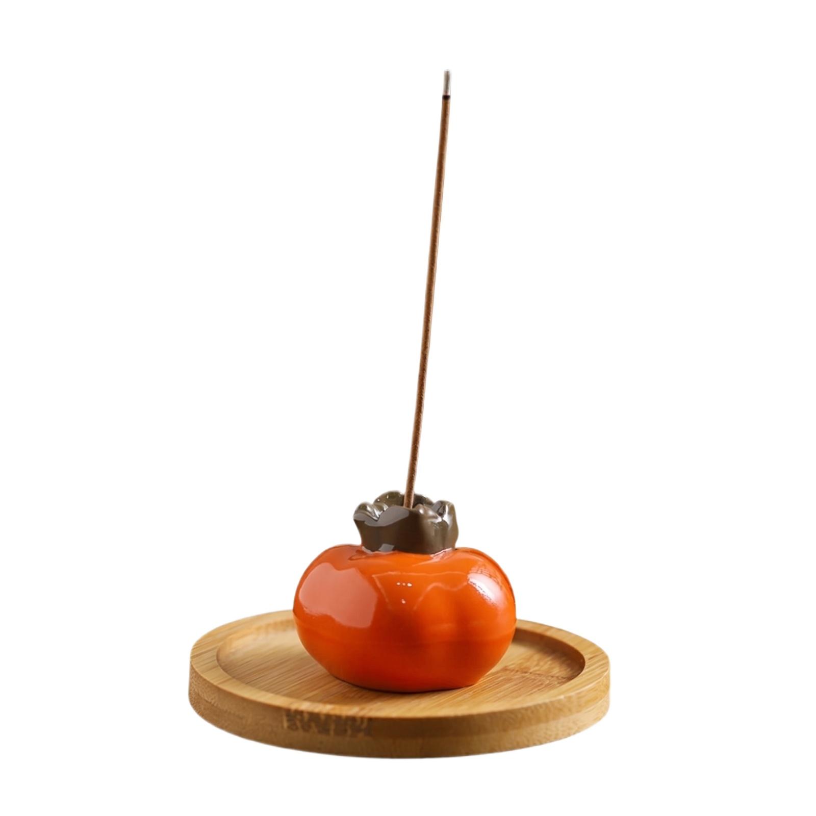 

Creative Wooden Incense Holder Set with Round Tray and 40 Incense Sticks Suitable for Home Decoration and Aromatherapy Use one size оранжевый