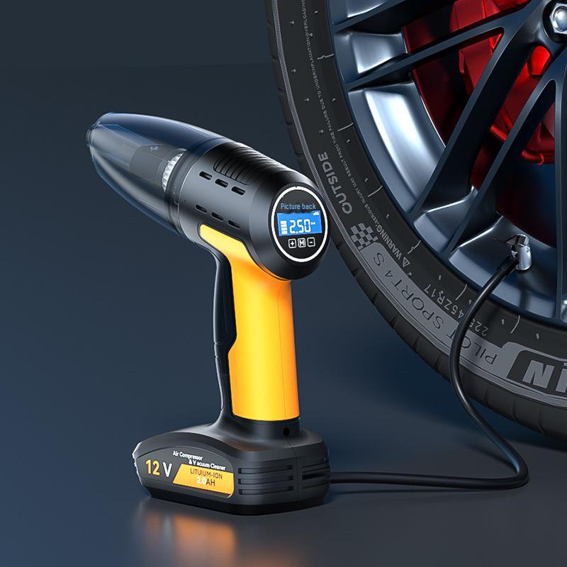 High-Power Dual-Purpose Car Air and Vacuum Pump