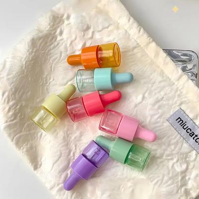 7pcs/set 5/10ml Mini Dropper Bottle Glass Refill Essential Oil Bottle with Glass Pipette Empty Perfume Container Vials