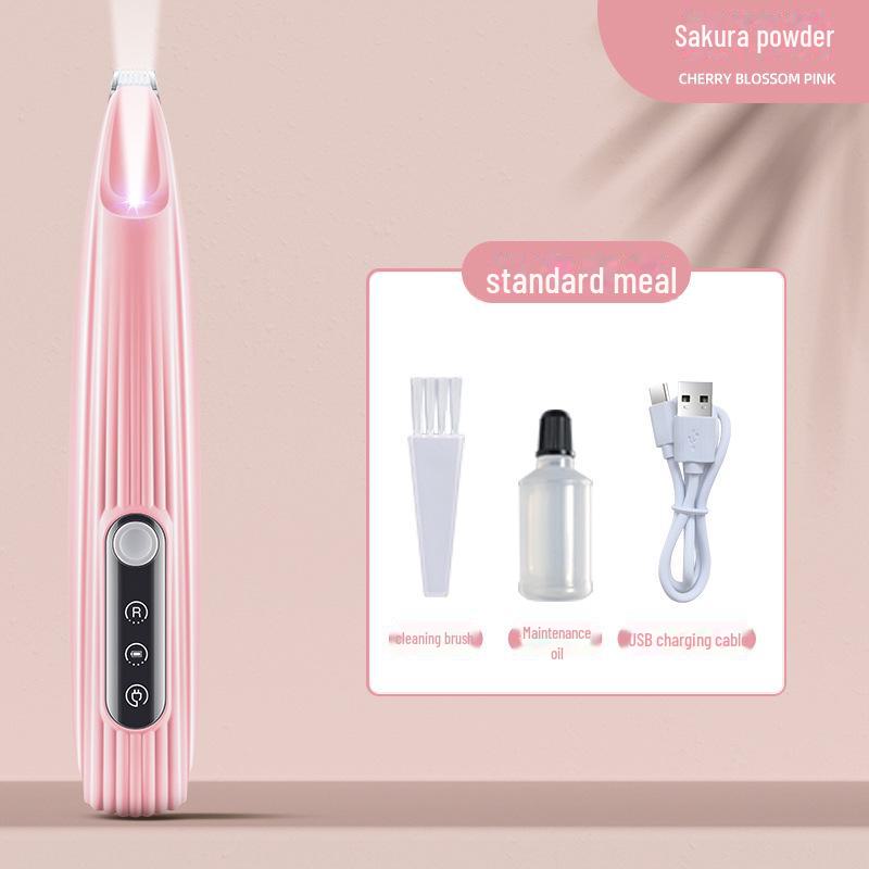 LED-Equipped Waterproof Pet Foot Shaver: Electric Clippers for Cats and Dogs