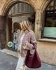 Giacca Cappotto da Donna Stampata in Cotone Autunno/Inverno 2025, Monocolore, Taglia Unica