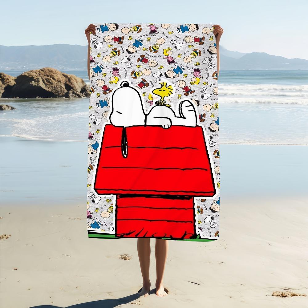 Towel Cartoon Beach Quick S-Snoopys-S Dry Pool Camping Towels Travel Soft Gift Gym Shower Cute Sports