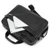 Men's Genuine Leather 15" Laptop Briefcase & Crossbody Shoulder Bag